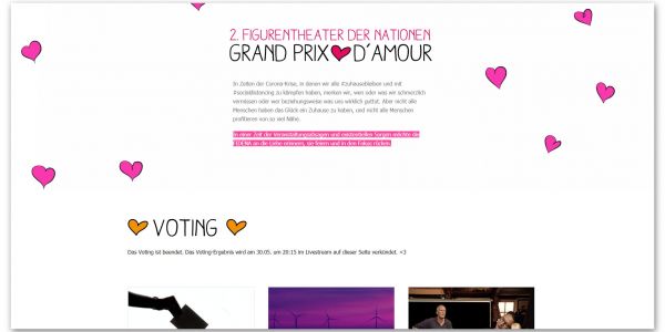 Screenshot der Webseite fidena.love